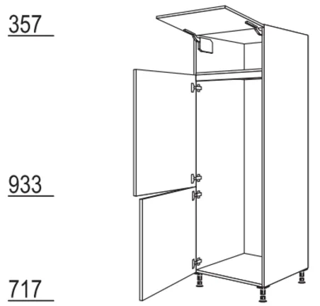 Nobilia SPA Armoire réfrigérateur / congélateur GD145-1 3