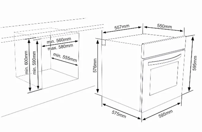 Nobilia SPA LAURUS Built-in cooker LEH5, Stainless steel LEH5 1