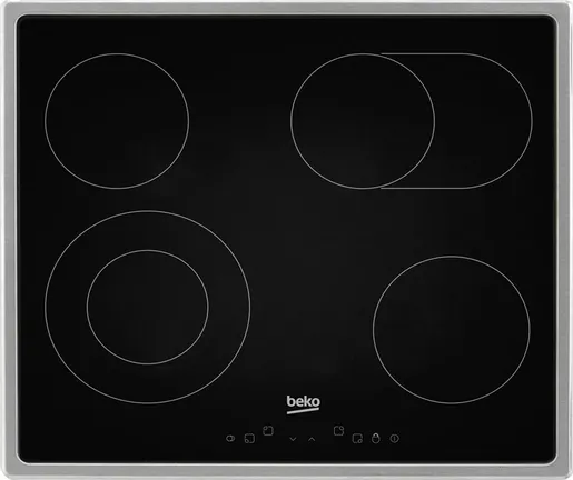Nobilia SPA BEKO Ceramic glass hot plate EB 9741 XHL, individual appliance stainless steel EB9741XHL 0