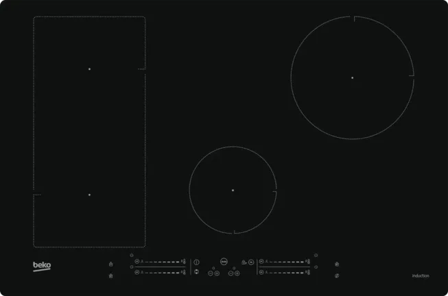 Nobilia SPA BEKO Glaskeramische inductiekookplaat HII84542IFT, Frameloos HII84542IFT 0