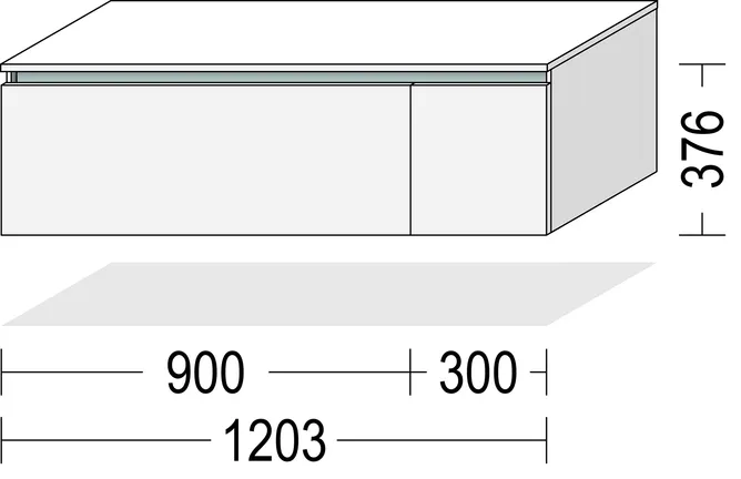 Nobilia SPA Lowboard Zand 120 cm 1