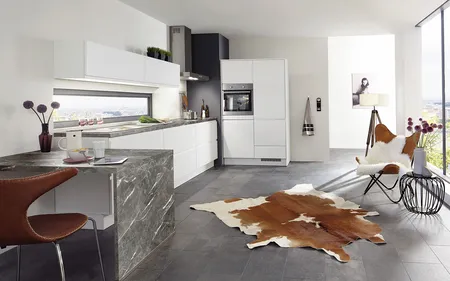 Nobilia SPA Inline Lack, Alpinweiß matt