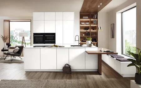 Nobilia SPA Easytouch Lacklaminat, Alpinweiß ultramatt