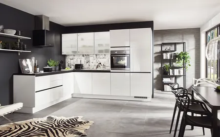 Nobilia SPA Flash Lacklaminat, Alpinweiß Hochglanz