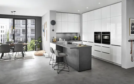 Nobilia SPA Novalux, Alpinweiß Hochglanz