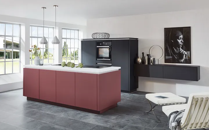 Nobilia SPA Easytouch Lacklaminat, Grafitschwarz ultramatt 4