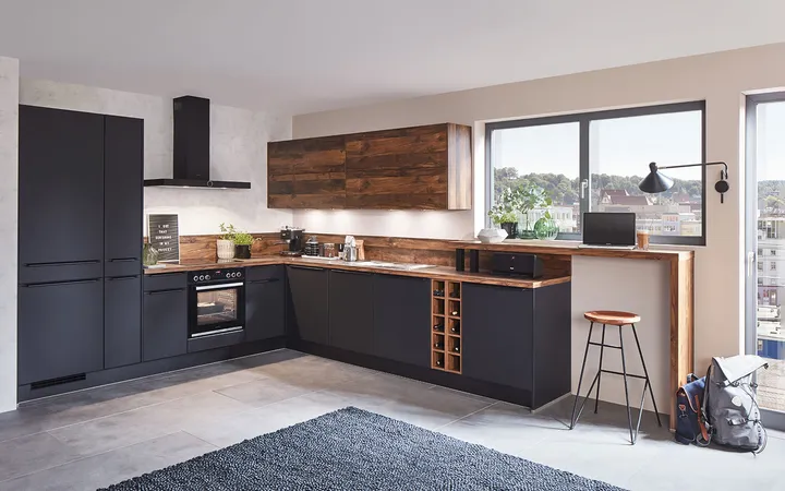 Nobilia SPA Easytouch Lacklaminat, Grafitschwarz ultramatt 0