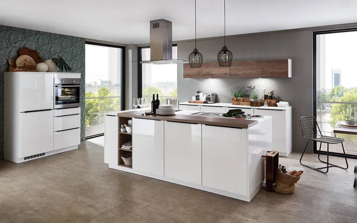 Nobilia SPA Flash Lacklaminat, Alpinweiß Hochglanz 1