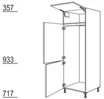 Nobilia SPA Armoire réfrigérateur / congélateur GD145-1 3