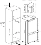 Nobilia SPA BEKO Réfrigérateur-congélateur intégré BCSA240K4SN BCSA240K4SN 1