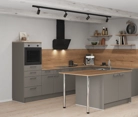 Nobilia SPA Island kitchen 336,6 cm x 220 cm with electrical appliances Planning 1 1