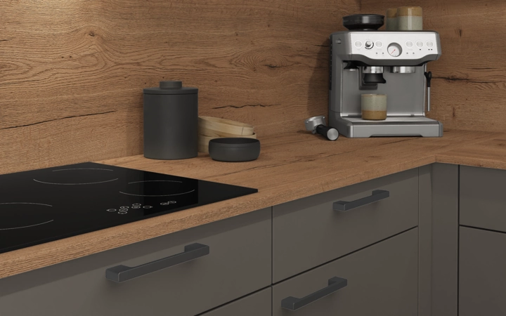 Nobilia SPA Island kitchen 336,6 cm x 220 cm with electrical appliances Planning 1 3