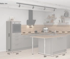 Nobilia SPA Island kitchen 336,6 cm x 220 cm with electrical appliances Planning 1 5