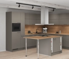 Nobilia SPA Island kitchen 338,2 cm x 248,2 cm with electrical appliances Planning 1 1