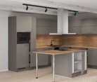 Nobilia SPA Island kitchen 338,2 cm x 248,2 cm with electrical appliances Planning 1 4