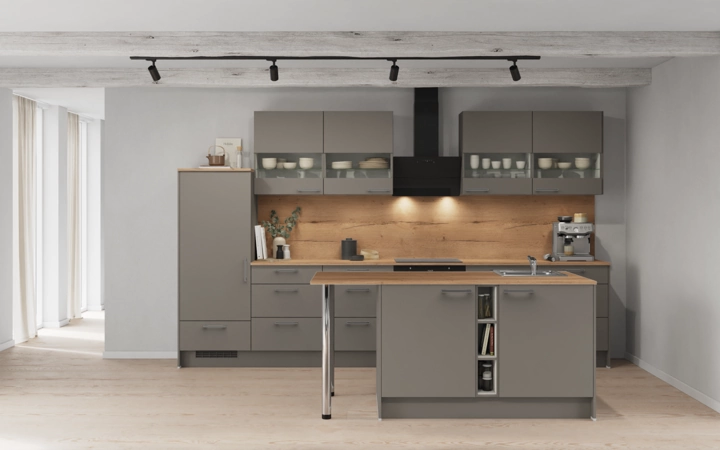 Nobilia SPA Island kitchen 363,4 cm with electrical appliances Planning 1 0