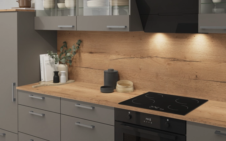 Nobilia SPA Island kitchen 363,4 cm with electrical appliances Planning 1 2