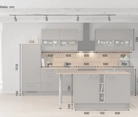 Nobilia SPA Island kitchen 363,4 cm with electrical appliances Planning 1 5
