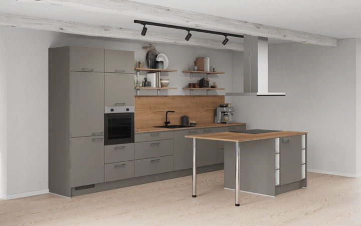 Nobilia SPA Island kitchen 423,4 cm with electrical appliances Planning 1 1