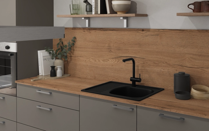 Nobilia SPA Island kitchen 423,4 cm with electrical appliances Planning 1 2