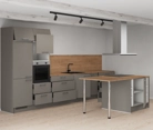 Nobilia SPA Island kitchen 423,4 cm with electrical appliances Planning 1 4