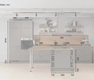Nobilia SPA Island kitchen 423,4 cm with electrical appliances Planning 1 5
