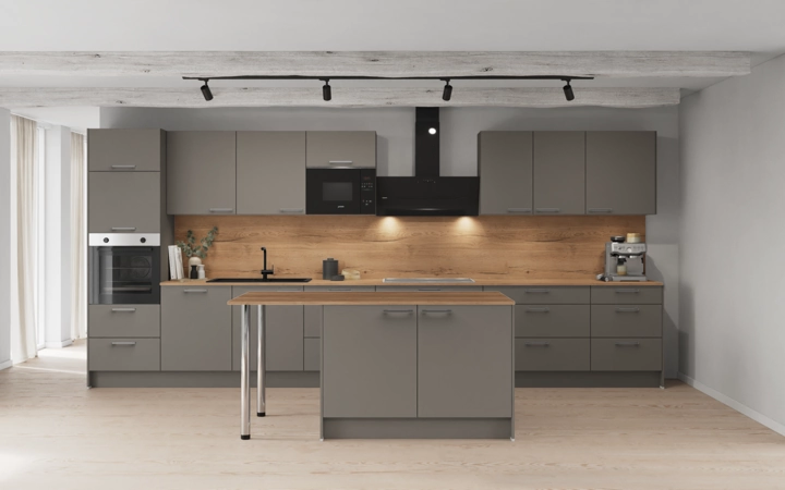Nobilia SPA Island kitchen 483,4 cm with electrical appliances Planning 1 0