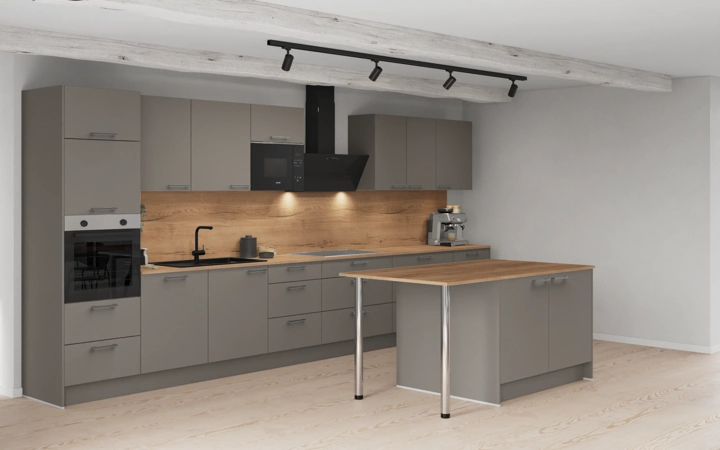 Nobilia SPA Island kitchen 483,4 cm with electrical appliances Planning 1 1