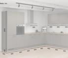 Nobilia SPA L-shaped kitchen 366,6 cm x 246,6 cm with appliances planning 1 5