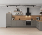 Nobilia SPA L-shaped kitchen 396,6 cm x 246,8 cm with electrical appliances Planning 1 0