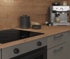 Nobilia SPA L-shaped kitchen 396,6 cm x 246,8 cm with electrical appliances Planning 1 3