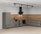 Nobilia SPA L-shaped kitchen 396,6 cm x 246,8 cm with electrical appliances Planning 1 4