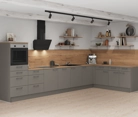 Nobilia SPA L-shaped kitchen 426,6 cm x 220 cm with electrical appliances Planning 1 1