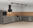 Nobilia SPA L-shaped kitchen 426,6 cm x 220 cm with electrical appliances Planning 1 4