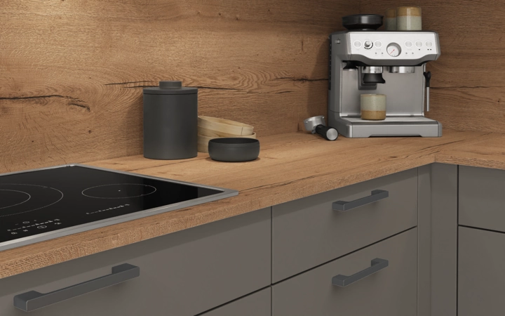 Nobilia SPA L-shaped kitchen 426,6 x 276,8 cm with electrical appliances Planning 1 3