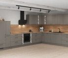 Nobilia SPA L-shaped kitchen 443,2 x 321,8 cm with electrical appliances Planning 1 1