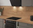 Nobilia SPA L-shaped kitchen 443,2 x 321,8 cm with electrical appliances Planning 1 2
