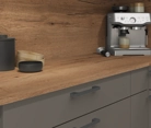 Nobilia SPA L-shaped kitchen 443,2 x 321,8 cm with electrical appliances Planning 1 3