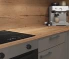 Nobilia SPA L-shaped kitchen 456,6 x 246,8 cm with electrical appliances Planning 1 3