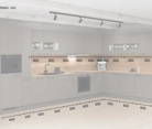 Nobilia SPA L-shaped kitchen 456,6 x 246,8 cm with electrical appliances Planning 1 5