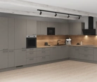 Nobilia SPA L-shaped kitchen 516,6 x 276,8 cm with electrical appliances Planning 1 1