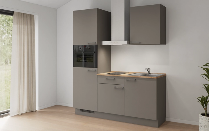 Nobilia SPA Galley kitchen 180 cm with appliances planning 1 1