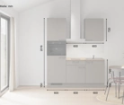 Nobilia SPA Galley kitchen 180 cm with appliances planning 1 5