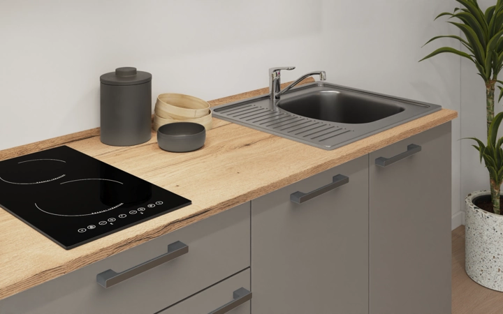 Nobilia SPA Galley kitchen 210 cm with appliances planning 1 3