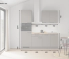 Nobilia SPA Galley kitchen 210 cm with appliances planning 1 5