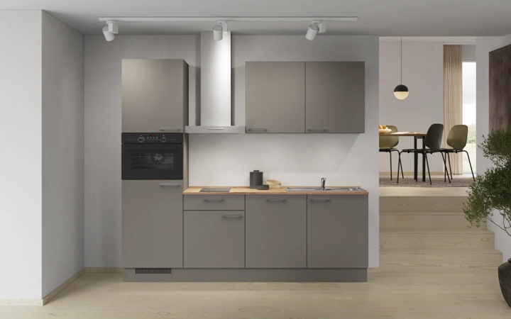 Nobilia SPA Galley kitchen 240 cm with appliances planning 1 0