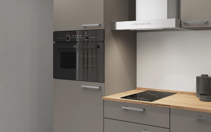 Nobilia SPA Galley kitchen 240 cm with appliances planning 1 2