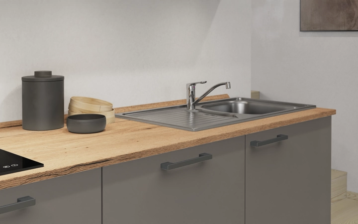 Nobilia SPA Galley kitchen 240 cm with appliances planning 1 3