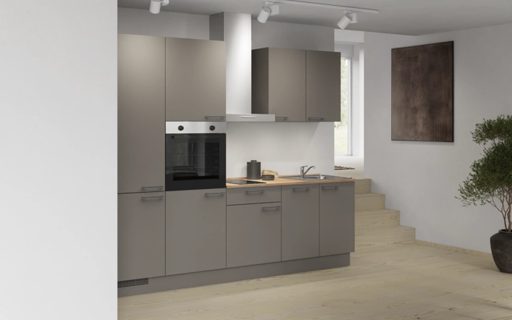 Nobilia SPA Galley kitchen 270 cm with appliances planning 1 1