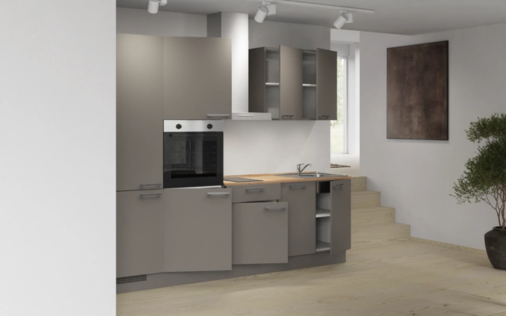 Nobilia SPA Galley kitchen 270 cm with appliances planning 1 4